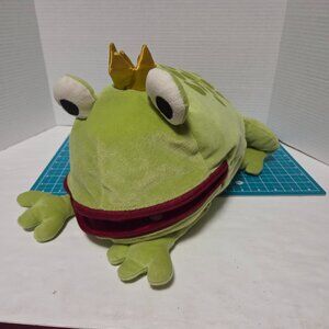 Ikea Minnen Groda Frog Prince Crown PJ Pyjama Case Green Soft Plush Toy 18"